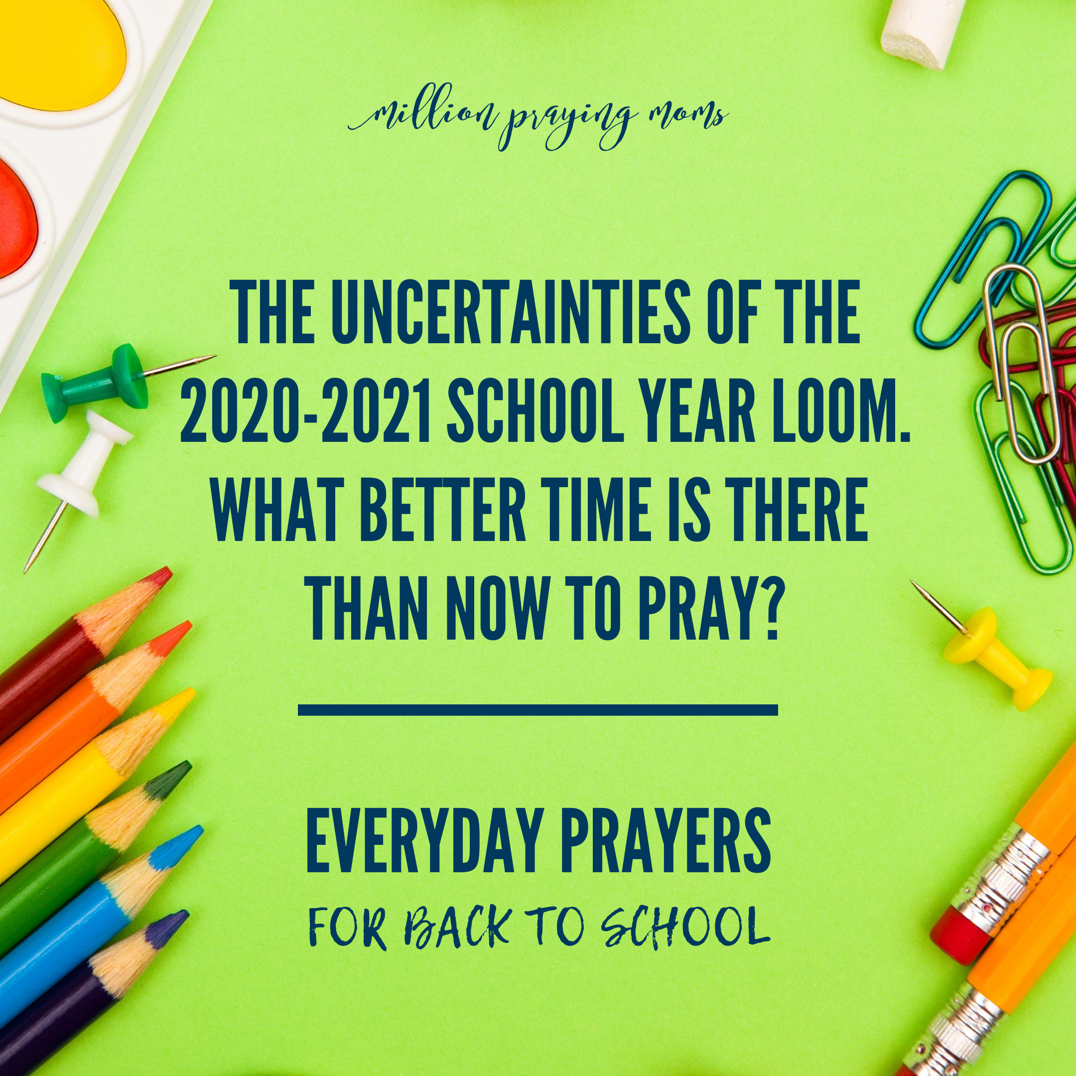 Everyday Prayers for Back To School