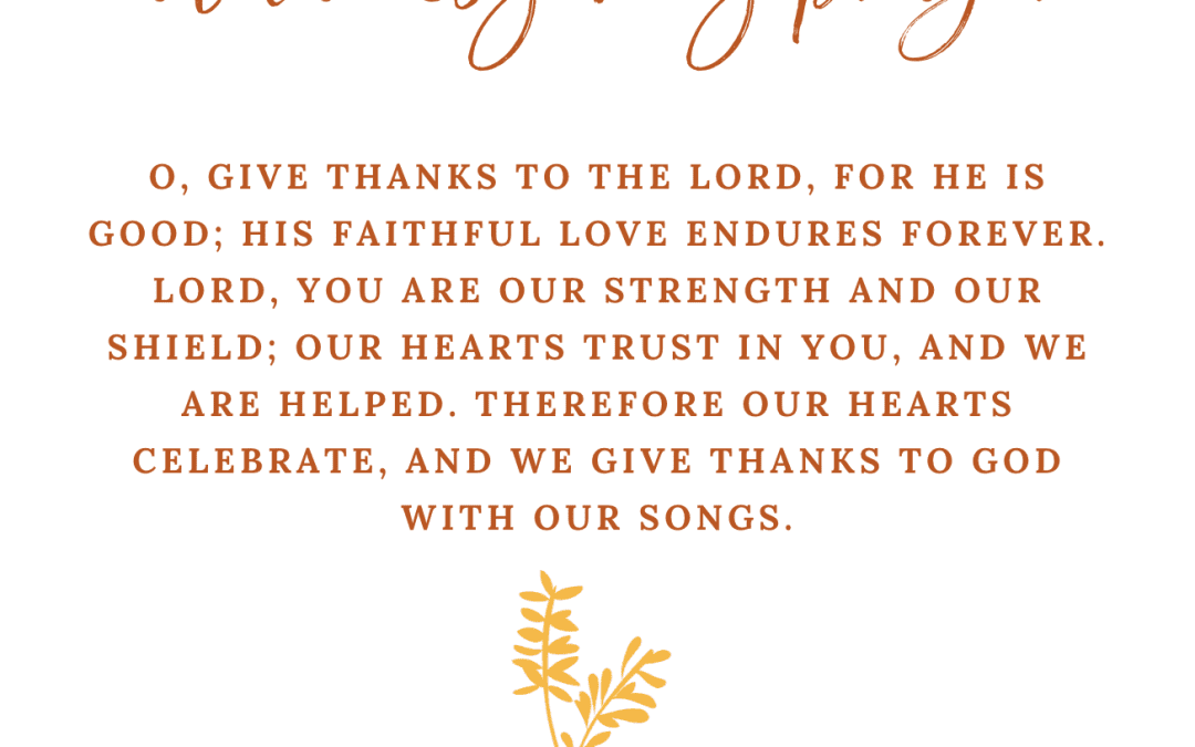 A Thanksgiving Prayer